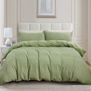 Solene Green Duvet Cover Set